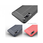 Litchi Flexiblný Silikónový Kryt Xiaomi Mi 9 Pro čierny