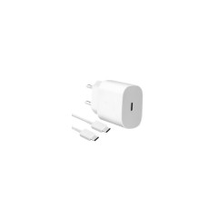 EP-TA800EWE + EP-DG980BWE Samsung 25W Cestovní nabíječka + USB-C/USB-C Datový Kabel biely
