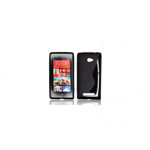 PUZDRO HTC 8X SILICON ČIERNE VZOR S PUZDRO HTC 8X SILICON ČIERNE VZOR S