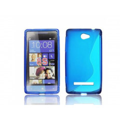 PUZDRO HTC 8S SILICON MODRE VZOR S