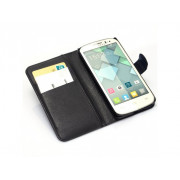 Púzdro Lychee Alcatel One Touch Pop C7, 7040E 7040A, 7040 čierne Púzdro Lychee Alcatel One Touch Pop C7, 7040E 7040A, 7040 čierne