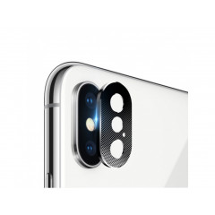 Ochranné tvrdené sklo Kamery iPhone X, XS Metal čierne