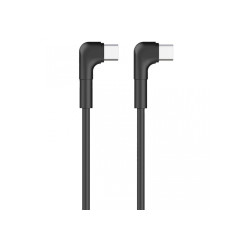 Maxlife MXUC-09 angle kábel USB-C - USB-C 1,0 m 60W čierny