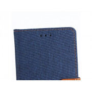 Púzdro Wallet book HTC X2 - tmavo modrá