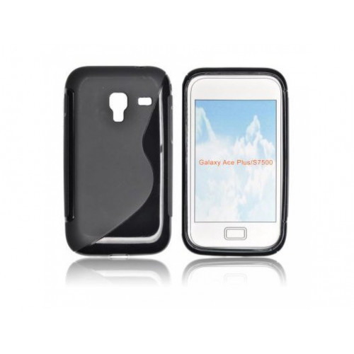 PUZDRO SAMSUNG S7500 GALAXY ACE PLUS SILICON VZOR S ČIERNE PUZDRO SAMSUNG S7500 GALAXY ACE PLUS SILICON VZOR S ČIERNE