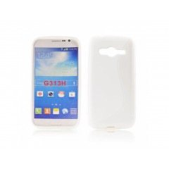 S-line Silikónový kryt SAMSUNG G313H Galaxy Ace NXT biele
