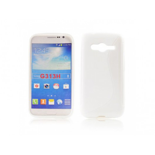 S-line Silikónový kryt SAMSUNG G313H Galaxy Ace NXT biele