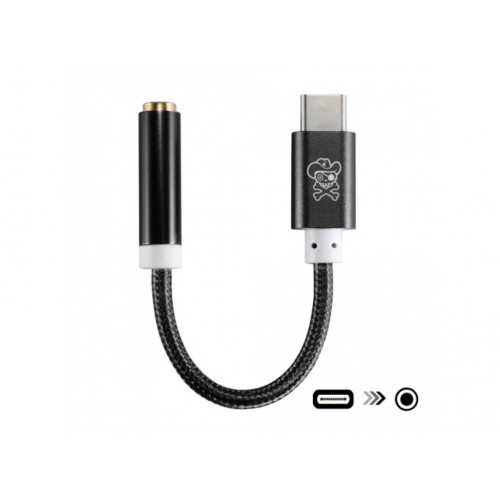 Kábel USB Adaptér typu C na 3,5 mm pre MacBook 12-palcový, Huawei P9 Plus čierny Kábel USB Adaptér typu C na 3,5 mm pre MacBook 12-palcový, Huawei P9 Plus čierny