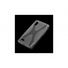 PUZDRO LG L9 (P760) SILICON VZOR S Fialove