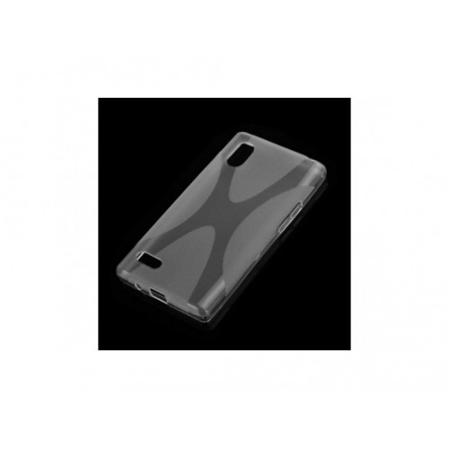 PUZDRO LG Optimus L9 P760, P765 P768; SILICON VZOR X šedé PUZDRO LG Optimus L9 P760, P765 P768; SILICON VZOR X šedé
