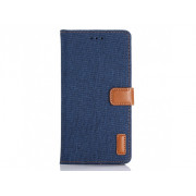 Púzdro Wallet book HTC X2 - tmavo modrá