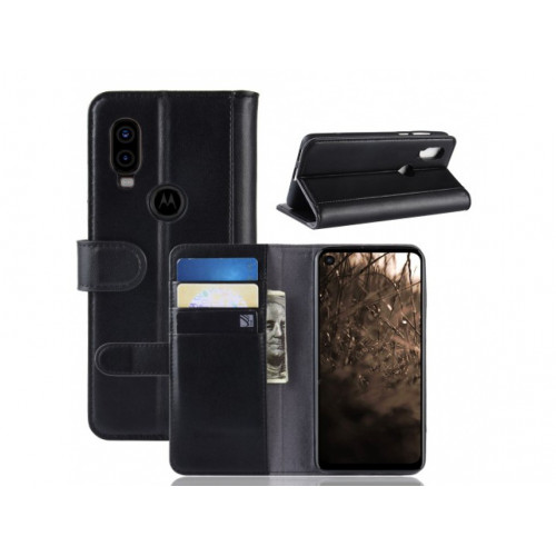 Genuine Knižkový Obal Motorola Moto P40 čierny Genuine Knižkový Obal Motorola Moto P40 čierny