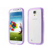 Bumper Clear pre Samsung i9500 S4 fialový
