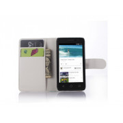 Púzdro Lynche book Alcatel One Touch Pixi 3 4.0 OT-4013D 4013X 4013E biele