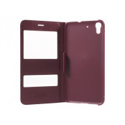 Púzdro book Dual  Windows Huawei Honor 4A / Y6 vínovo červené