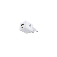 Baseus Palm Fast Nabíječka USB-A + USB-C 20W biely