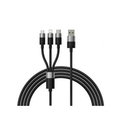 Baseus StarSpeed 3v1 Fast Charging Datový Kabel USB-A - USB-C/Lighting/MicroUSB 20W 3.5A 1