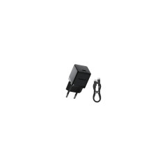 Baseus Palm Fast Nabíječka USB-C 20W + Datový Kabel USB-C/USB-C 1m čierny