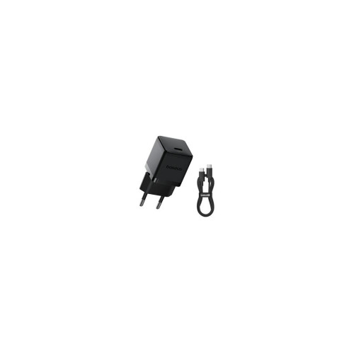 Baseus Palm Fast Nabíječka USB-C 20W + Datový Kabel USB-C/USB-C 1m čierny Baseus Palm Fast Nabíječka USB-C 20W + Datový Kabel USB-C/USB-C 1m čierny
