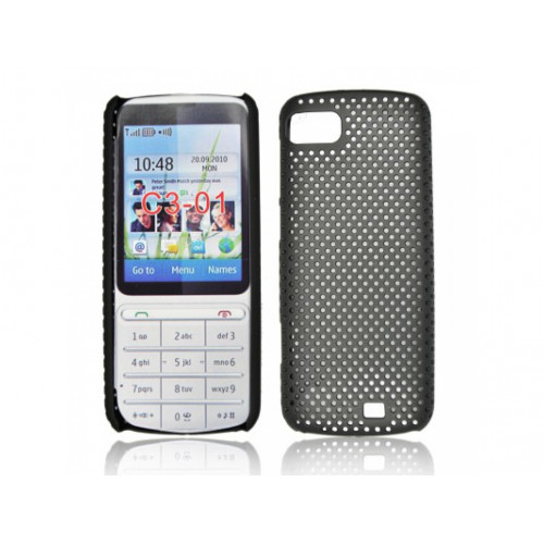 PUZDRO NOKIA C3-01 PLASTOVÉ GRID čierne