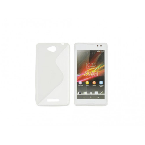 PUZDRO SONY Xperia C C2305 SILIKON VZOR S TRANSPARENT PUZDRO SONY Xperia C C2305 SILIKON VZOR S TRANSPARENT