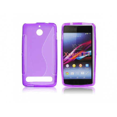 S-line Silikónový kryt SONY Xperia E3 fialový