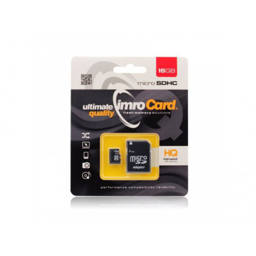 Pamäťová Karta Imro microSD 8GB klasa 10 UHS 100MB/s Pamäťová Karta Imro microSD 8GB klasa 10 UHS 100MB/s