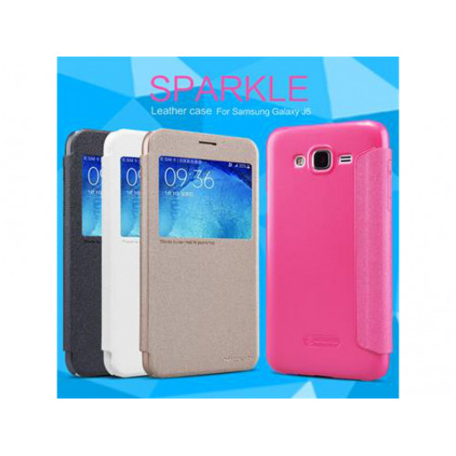 Nillkin Sparkle S-View Púzdro čierny pre Samsung J500 Galaxy J5