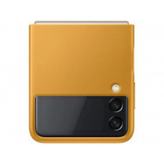 EF-VF711LYE Samsung Kožený Kryt pre Galaxy Z Flip 3 Mustard