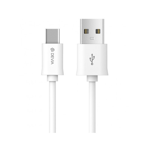 Devia Smart Kábel USB - USB-C 1,0 m 2,1A white