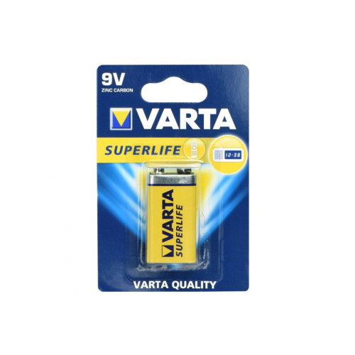 VARTA zinc battery 9V Superlife 1 pcs VARTA zinc battery 9V Superlife 1 pcs
