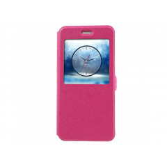 Sand-like Window Knižkový Obal Huawei Honor 8 ružový