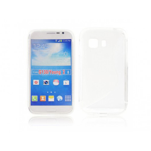S-line Silikónový kryt Samsung G130 Galaxy Core Young 2 - transparent