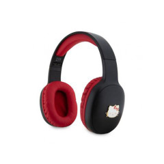 Hello Kitty Bicolor Kitty Metal Head Logo Bluetooth Stereo Headphones čierny