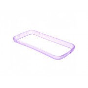 Bumper Clear pre Samsung i9500 S4 fialový