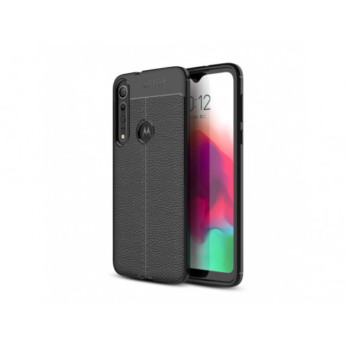 Litchi Silikónový Kryt Motorola Moto G8 Play čierny Litchi Silikónový Kryt Motorola Moto G8 Play čierny