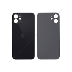 Batéria kryt iPhone 12 mini s väčším otvorom pre sklo fotoaparátu čierny