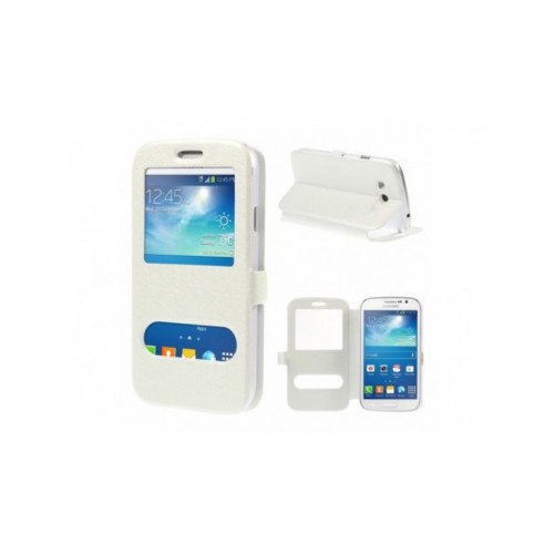 Púzdro Dual View Windows Samsung Galaxy Grand Neo I9060 I9082 biele