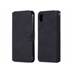 Premium Vintage Knižkový Obal iPhone XS Max čierny