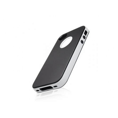 ZADNÉ PÚZDRO PLASTOVE IPHONE 4G, 4S ČIERNE HYBRID