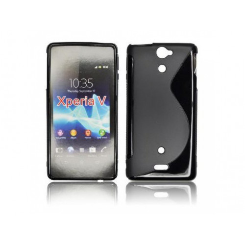 PUZDRO SONY XPERIA V LT25i SILICON VZOR S ČIERNY