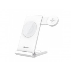 Nillkin PowerTrio 3v1 Bezdrátová Nabíječka MagSafe pre Samsung Watch biely