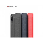 Litchi Flexiblný Silikónový Kryt Xiaomi Mi 9 Pro čierny