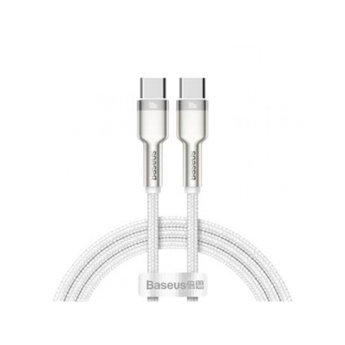 Baseus Cafule Metal Series Datový Kabel USB-C - USB-C 100W 1m biely (Pošk. Balení)