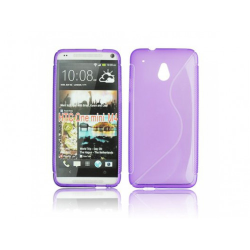 PÚZDRO HTC One Mini (M4) SILICON VZOR S FIALOVÉ