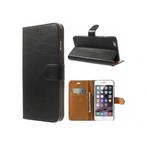 Glossy Crazy Knižkový Obal iPhone 6 plus, 5.5 čierny Glossy Crazy Knižkový Obal iPhone 6 plus, 5.5 čierny