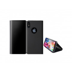Zrkadlový Stand Knižkový Obal iPhone X čierny