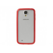 Bumper Clear pre Samsung i9500 S4 červený Bumper Clear pre Samsung i9500 S4 červený