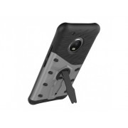 TPU Hybridné púzdro so stojančekom pre Motorola Moto G5 Plus (2017) strieborné