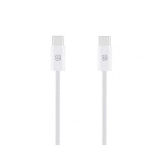 OBAL:ME Super Fast USB-C/USB-C Pletený kábel 100W 1m biely